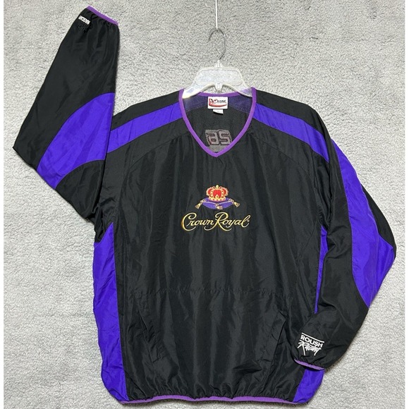 Vintage Crown Royal Nascar Pullover Chase Authentics #25‎ Roush Racing Mens 2XL